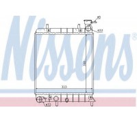 Радиатор, охлаждение двигателя NISSENS 67022 67022 NISSENS - купить в магазине запчастей по Украине