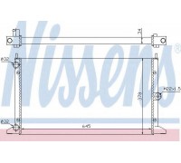 Радиатор, охлаждение двигателя NISSENS 67305 67305 NISSENS - купить в магазине запчастей по Украине