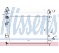 Радиатор, охлаждение двигателя NISSENS 67555 67555 NISSENS - купить в магазине запчастей по Украине