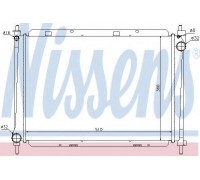 Радиатор, охлаждение двигателя NISSENS 68722 68722 NISSENS - купить в магазине запчастей по Украине