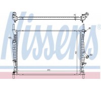 Радиатор, охлаждение двигателя NISSENS 69240 69240 NISSENS - купить в магазине запчастей по Украине