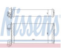 Теплообменник, отопление салона NISSENS 70501 70501 NISSENS - купить в магазине запчастей по Украине