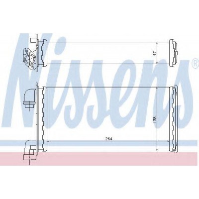 Теплообменник, отопление салона 70501 NISSENS - купить в магазине запчастей по Украине