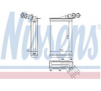 Теплообменник, отопление салона NISSENS 71156 71156 NISSENS - купить в магазине запчастей по Украине