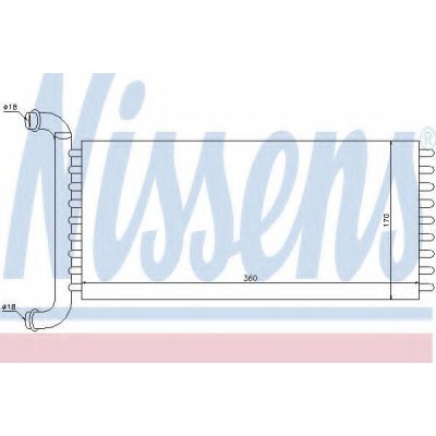 Теплообменник, отопление салона 72037 NISSENS - купить в магазине запчастей по Украине