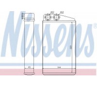 Теплообменник, отопление салона NISSENS 73249 73249 NISSENS - купить в магазине запчастей по Украине