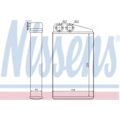 Теплообменник, отопление салона 73249 NISSENS - купить в магазине запчастей по Украине