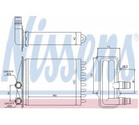 Теплообменник, отопление салона NISSENS 73468 73468 NISSENS - купить в магазине запчастей по Украине