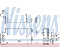 Теплообменник, отопление салона NISSENS 73977 73977 NISSENS - купить в магазине запчастей по Украине