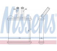Теплообменник, отопление салона NISSENS 76502 76502 NISSENS - купить в магазине запчастей по Украине