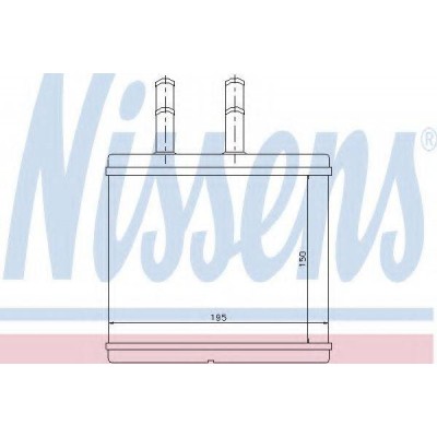 Теплообменник, отопление салона 76504 NISSENS - купить в магазине запчастей по Украине
