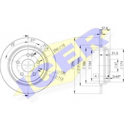 Тормозной диск 78BD04162 ICER - купить в магазине запчастей по Украине