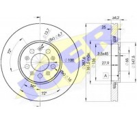 Тормозной диск ICER 78BD5604-2 78BD56042 ICER - купить в магазине запчастей по Украине