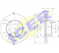 Тормозной диск ICER 78BD6848-1 78BD68481 ICER - купить в магазине запчастей по Украине