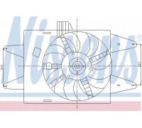 Вентилятор, охлаждение двигателя NISSENS 85133 85133 NISSENS - купить в магазине запчастей по Украине
