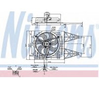 Вентилятор, охлаждение двигателя NISSENS 85249 85249 NISSENS - купить в магазине запчастей по Украине