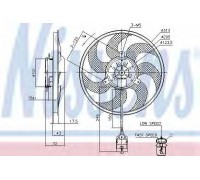 Вентилятор, охлаждение двигателя NISSENS 85754 85754 NISSENS - купить в магазине запчастей по Украине