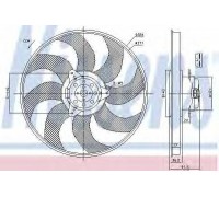 Вентилятор, охлаждение двигателя NISSENS 85794 85794 NISSENS - купить в магазине запчастей по Украине