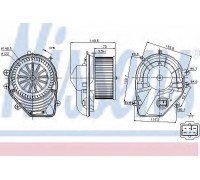 Вентилятор салона NISSENS 87060 87060 NISSENS - купить в магазине запчастей по Украине