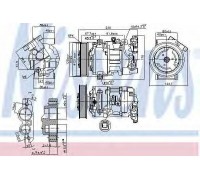 Компрессор, кондиционер NISSENS 890044 890044 NISSENS - купить в магазине запчастей по Украине