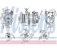 Компрессор, кондиционер NISSENS 890077 890077 NISSENS - купити в магазині запчастин по Україні