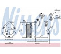 Компрессор, кондиционер NISSENS 89024 89024 NISSENS - купить в магазине запчастей по Украине