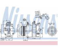 Компрессор, кондиционер NISSENS 89031 89031 NISSENS - купить в магазине запчастей по Украине