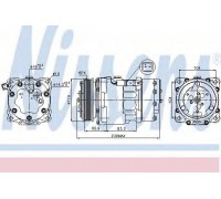 Компрессор, кондиционер NISSENS 89032 89032 NISSENS - купить в магазине запчастей по Украине