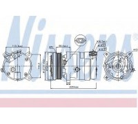 Компрессор, кондиционер NISSENS 89058 89058 NISSENS - купити в магазині запчастин по Україні