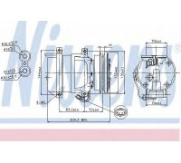 Компрессор, кондиционер NISSENS 89108 89108 NISSENS - купить в магазине запчастей по Украине