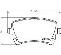 Комплект тормозных колодок, дисковый тормоз HELLA PAGID 8DB 355 011-531 8DB355011531 HELLA PAGID - купити в магазині запчастин по Україні