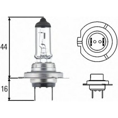 H7 12V 55W Автолампа 8GH007157201 HELLA - купити в магазині запчастин по Україні