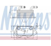 масляный радиатор, двигательное масло NISSENS 90662 90662 NISSENS - купить в магазине запчастей по Украине