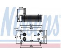 масляный радиатор, двигательное масло NISSENS 90683 90683 NISSENS - купить в магазине запчастей по Украине