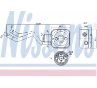 масляный радиатор, двигательное масло NISSENS 90685 90685 NISSENS - купить в магазине запчастей по Украине