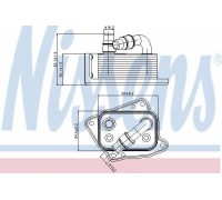 масляный радиатор, двигательное масло NISSENS 90688 90688 NISSENS - купить в магазине запчастей по Украине