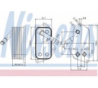 масляный радиатор, двигательное масло NISSENS 90689 90689 NISSENS - купить в магазине запчастей по Украине