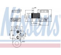 масляный радиатор, двигательное масло NISSENS 90696 90696 NISSENS - купить в магазине запчастей по Украине
