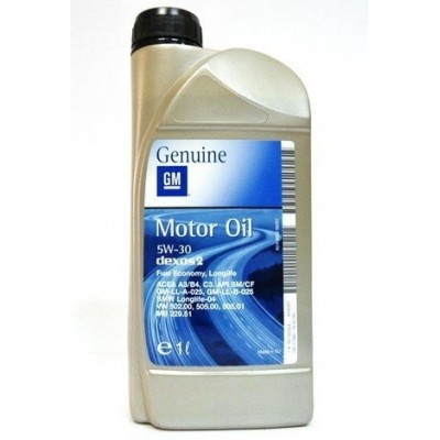 Масло 5W30 1л. (ACEA: С3, API: SN/CF) 93165690 GENERAL MOTORS - купити в магазині запчастин по Україні