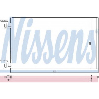 Конденсатор, кондиционер 940184 NISSENS - купить в магазине запчастей по Украине