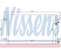 Конденсатор, кондиционер NISSENS 94695 94695 NISSENS - купить в магазине запчастей по Украине