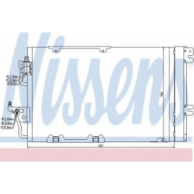 Конденсатор, кондиционер 94807 NISSENS - купить в магазине запчастей по Украине