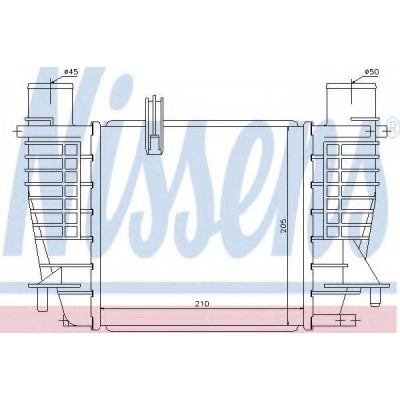 Интеркулер 96645 NISSENS - купить в магазине запчастей по Украине