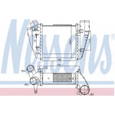 Интеркулер 96678 NISSENS - купить в магазине запчастей по Украине