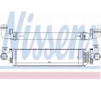 Интеркулер NISSENS 96784 96784 NISSENS - купить в магазине запчастей по Украине