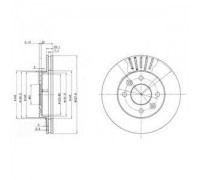 Тормозной диск DELPHI BG2282 BG2282 DELPHI - купить в магазине запчастей по Украине