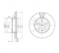 Тормозной диск DELPHI BG3025 BG3025 DELPHI - купить в магазине запчастей по Украине