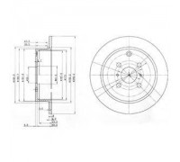 Тормозной диск DELPHI BG3867 BG3867 DELPHI - купить в магазине запчастей по Украине