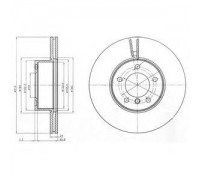 Тормозной диск DELPHI BG4172C BG4172C DELPHI - купить в магазине запчастей по Украине