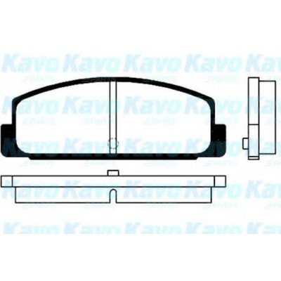 Комплект тормозных колодок, дисковый тормоз BP4534 KAVO PARTS - купити в магазині запчастин по Україні